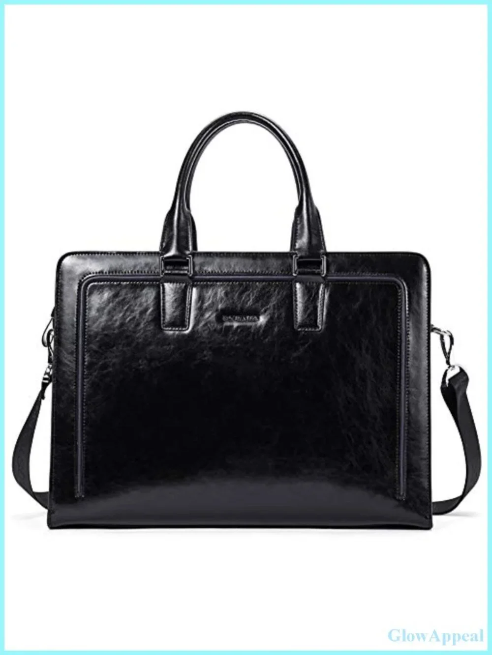 Genuine Leather Briefcase Tote Laptop Bag Business Vintage 15.6
